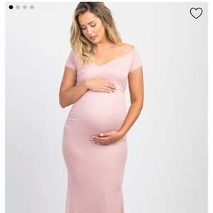 Pink Blush Maternity Pink Gown